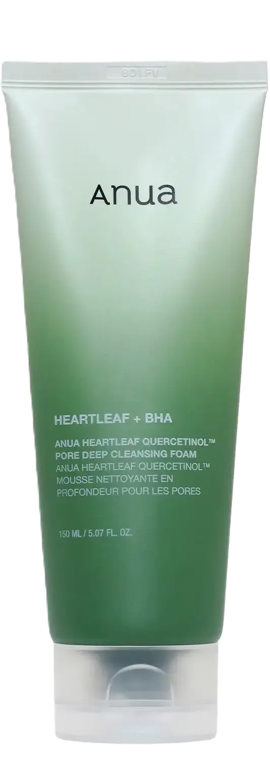 فوم شستشوی عمقی منافذ آنوا Anua Heartleaf Quercetinol Pore Deep Cleansing Foam حجم ۱۵۰ میلی‌لیتر