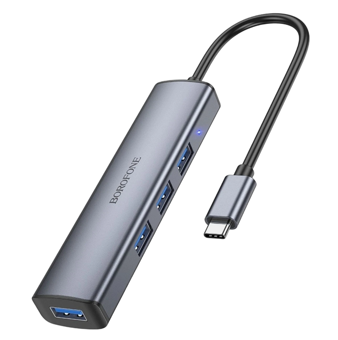 هاب بروفون مدل DH12 چهار پورت تایپ‌سی به USB 3.0