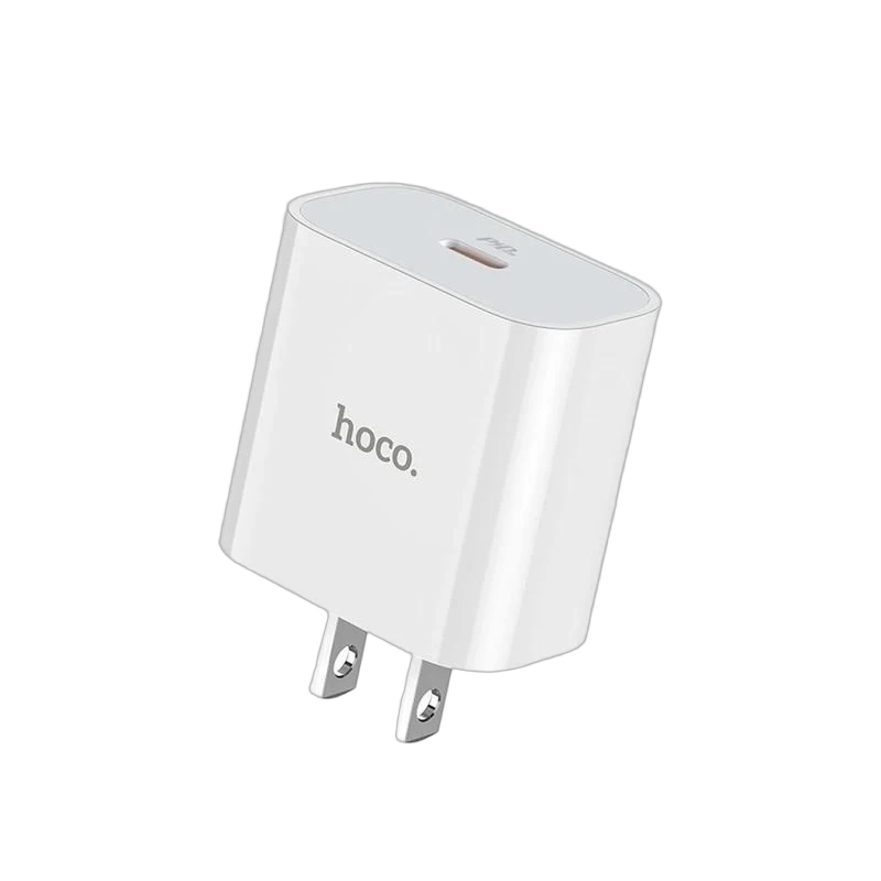 شارژر دیواری هوکو مدل C76 تک‌پورت USB با توان ۲۰ وات