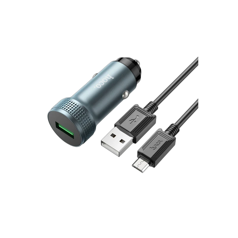 شارژر خودرو هوکو مدل Z49A Level تک‌پورت USB با QC3.0