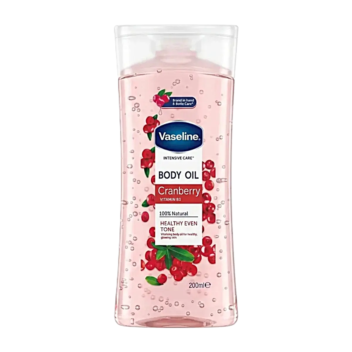 روغن بدن حاوی عصاره کرن‌بری و ویتامین B3 وازلین مدل Cranberry